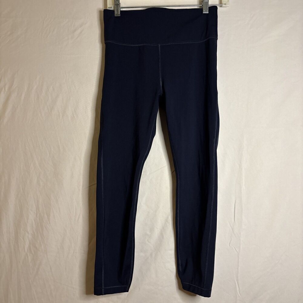 Athleta Ultimate Stash Pocket 7/8 Tight Navy Blue Size Small Stretch Active